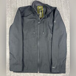 Mens Under Armour Cold Gear Black Storm Jacket Coat XL